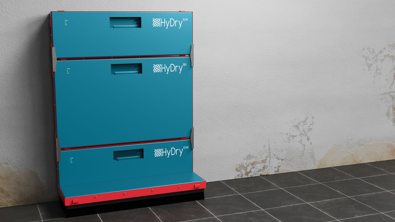 Infrarot-Trocknung gefliester Wände