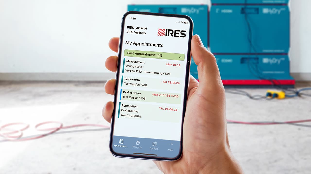 IRES OnSite auf iPhone