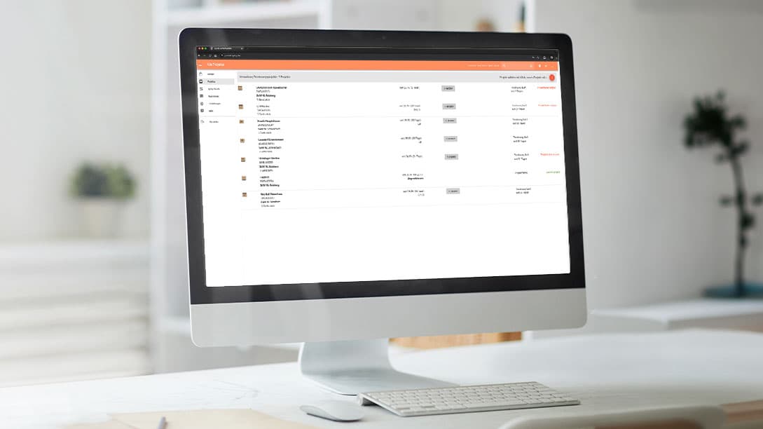 IRES Portal auf iMac – Dashboard